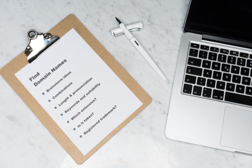 Business checklist and laptop representing provider evaluation criteria and assessment process