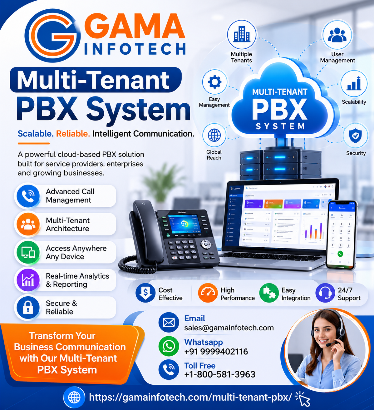 Home multi tenant pbx